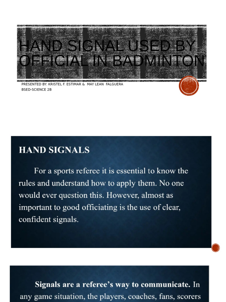Hand Signal | PDF