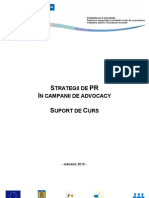 Manual Strategii de PR in Campanii de Advocacy
