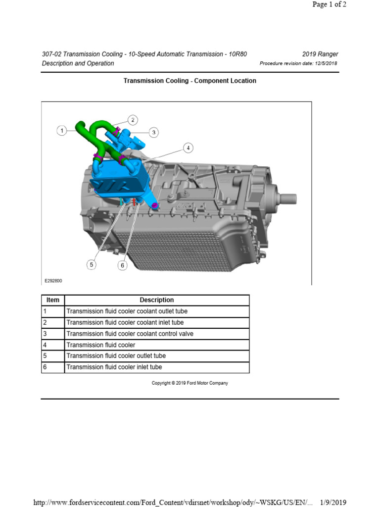 10R80 Transmission Cooling Components | PDF