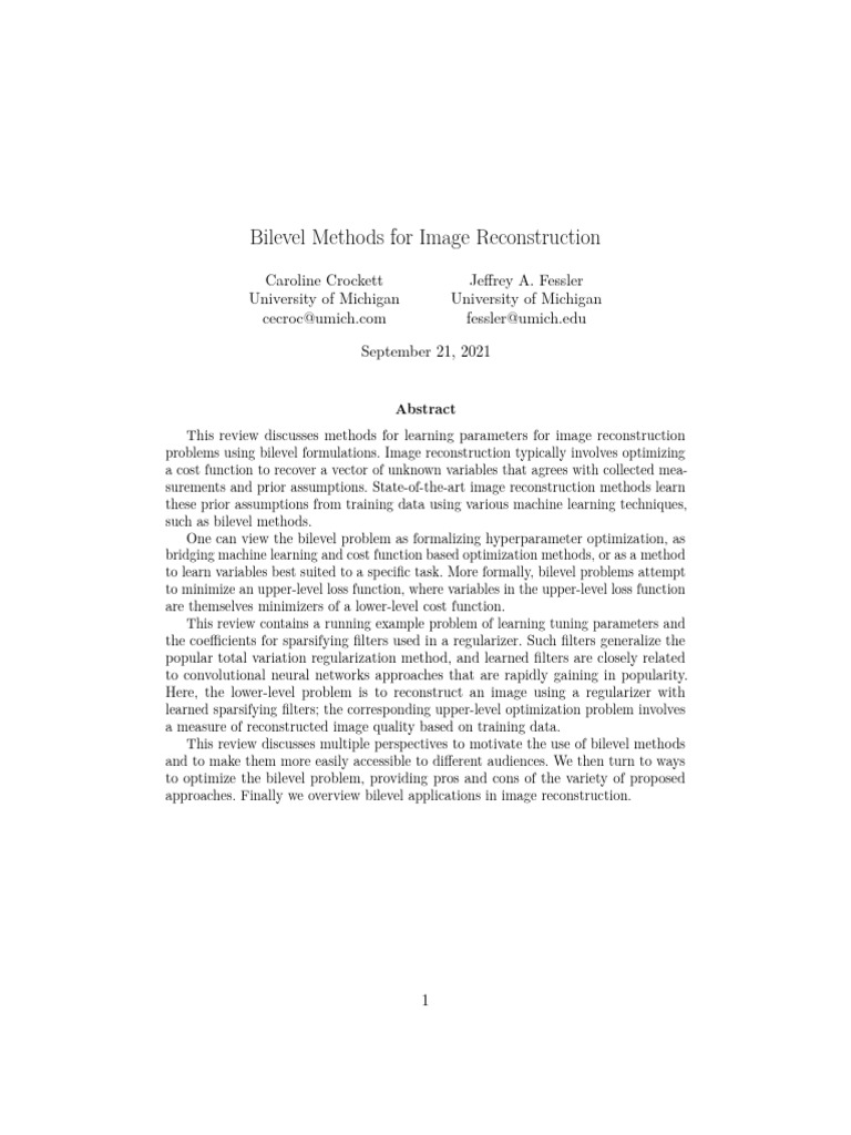 Bilevel Opt Survey | PDF | Ct Scan | Mathematical Optimization