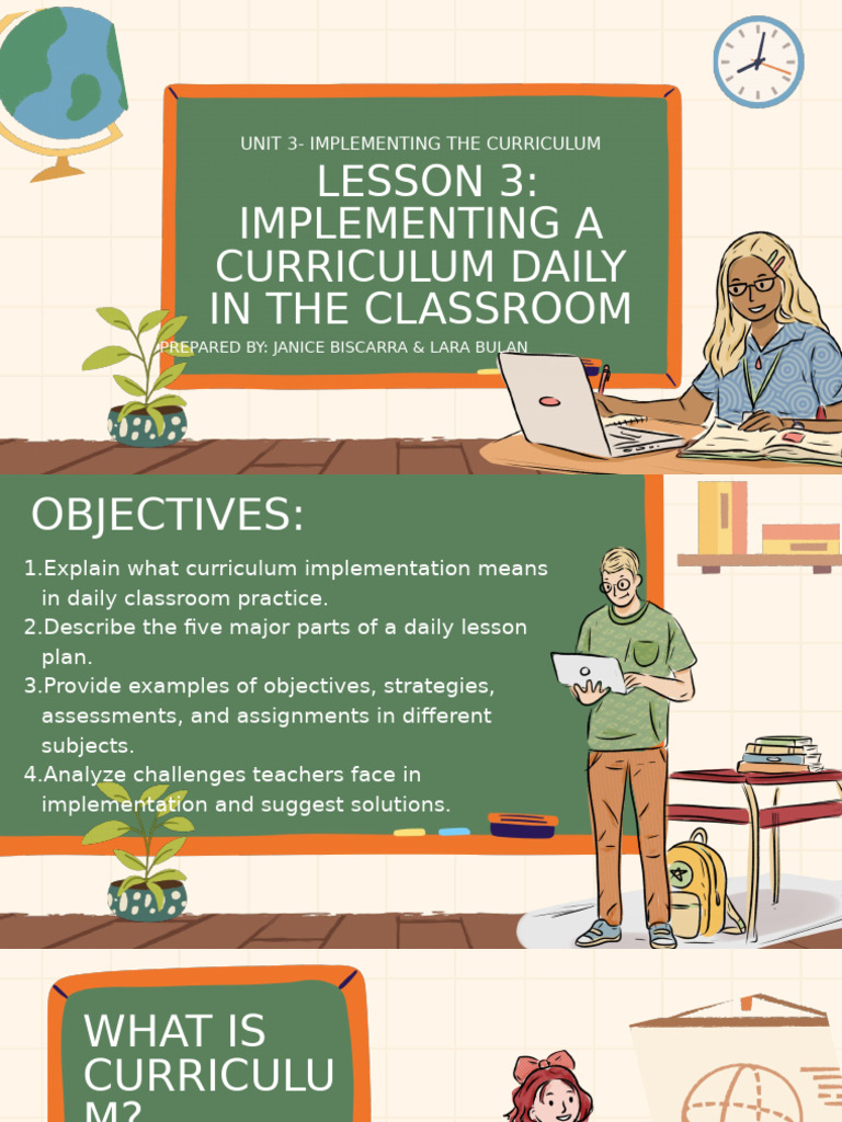 Daily Curriculum Implementation Guide | PDF | Educational Assessment ...