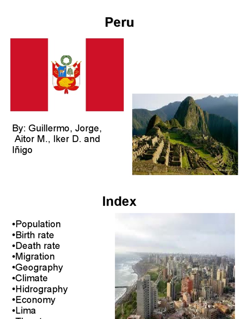 Overview of Peru: Population, Geography, Economy | PDF