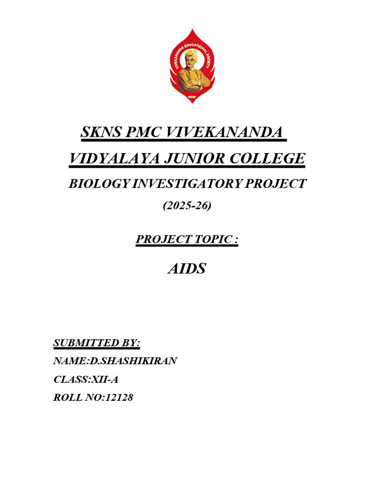 Comprehensive AIDS Investigatory Project | PDF | Hiv | Hiv/Aids