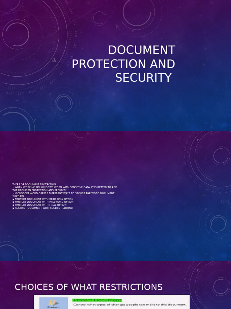 Secure Your Word Document: Protection Tips | PDF | Microsoft Word ...