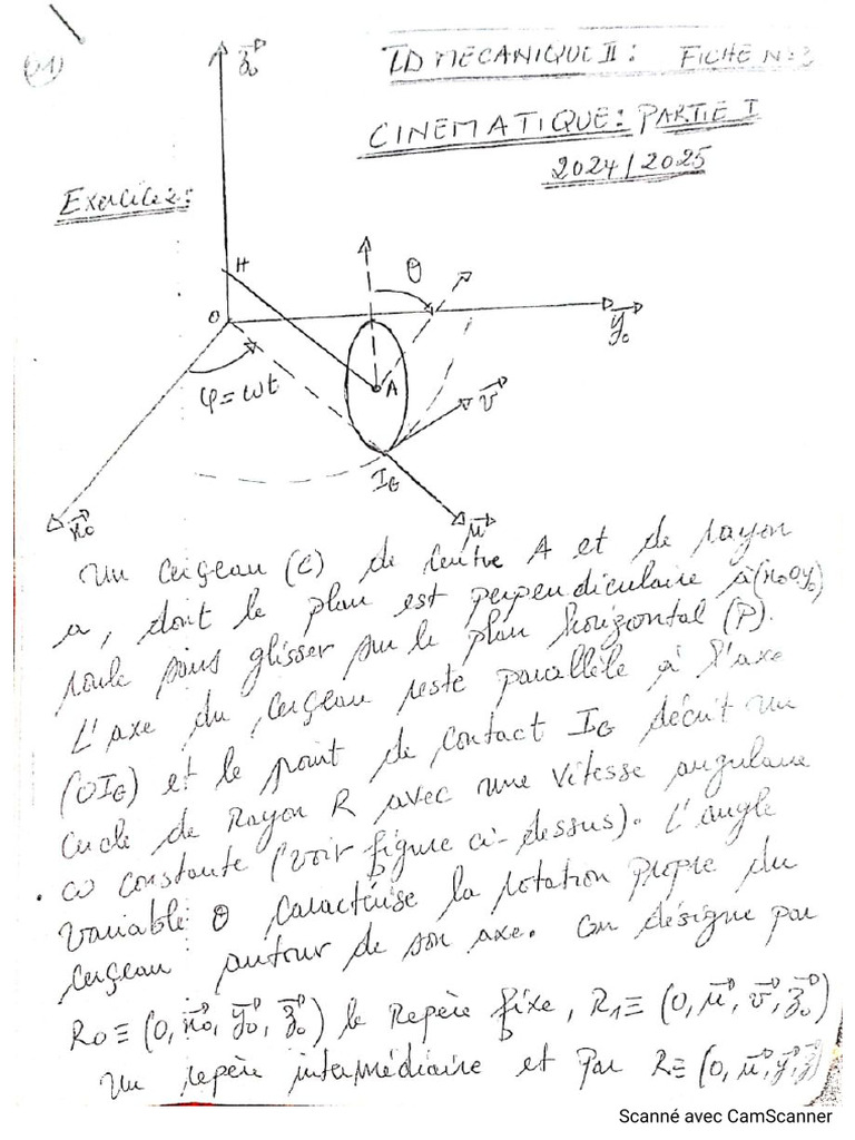 TD3 - Mecanique2 - 2024-2025 | PDF