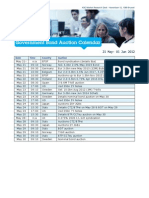 May 2012 Weekly Government Bond Auction Calendar