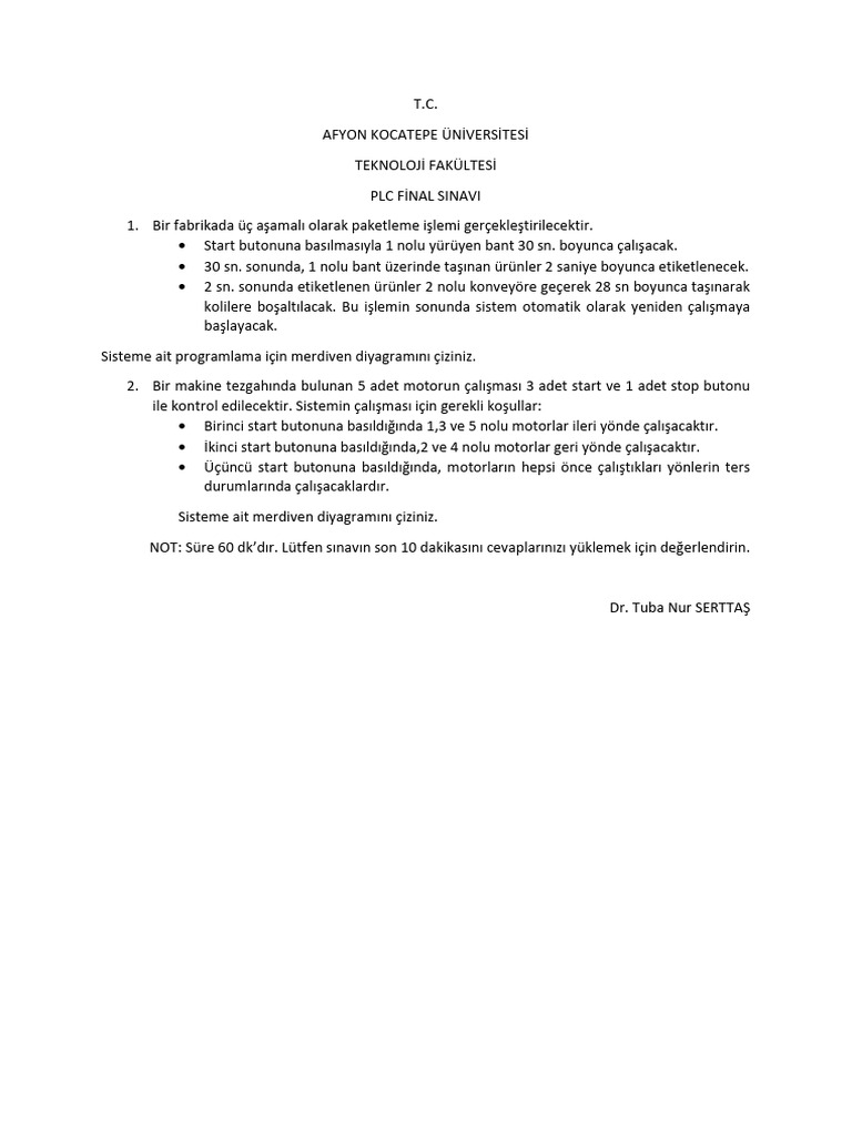 PLC Final | PDF