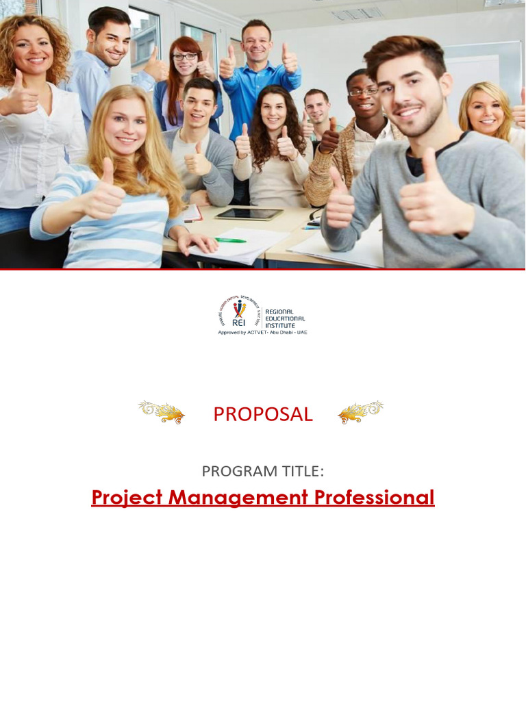 Project Management Training Proposal | PDF | Regulatory Compliance ...