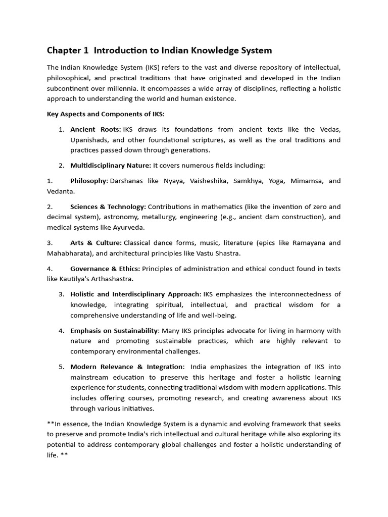Introduction to Indian Knowledge System | PDF | Moksha | Ātman (Hinduism)