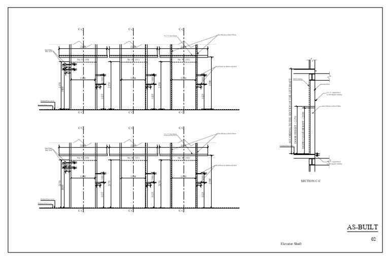 Elevator Shaft Specifications and Details | PDF | Elevator | Column