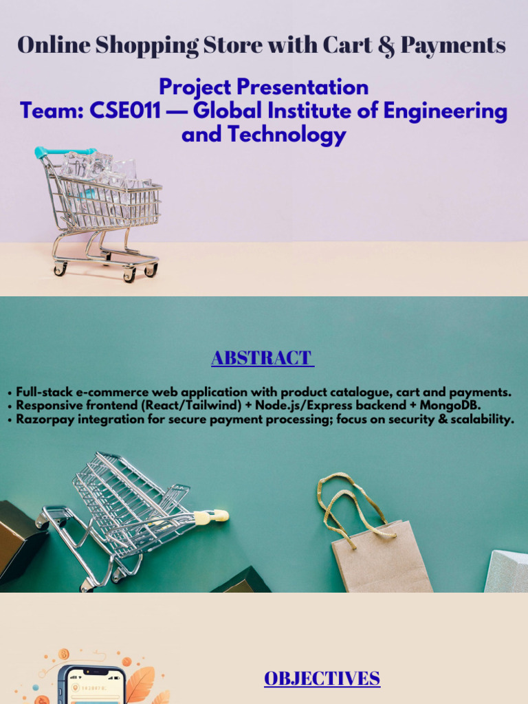 Online Shopping Presentation CSE TEAM-11 PDF | PDF