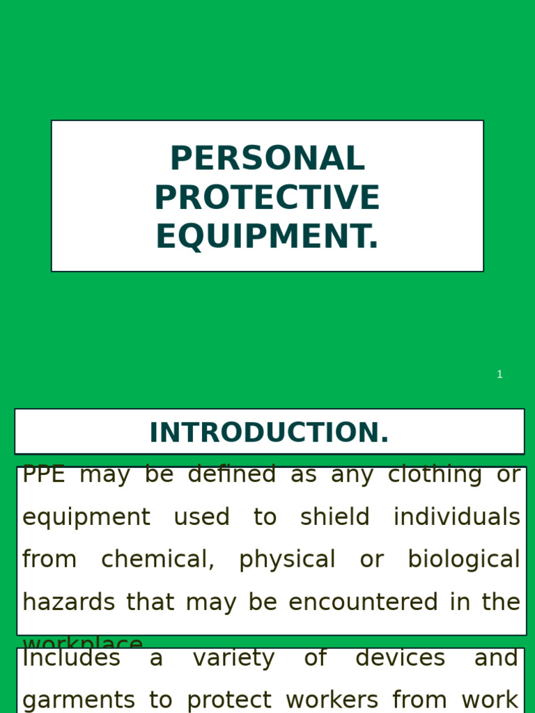 PPEs | PDF | Personal Protective Equipment | Workplace