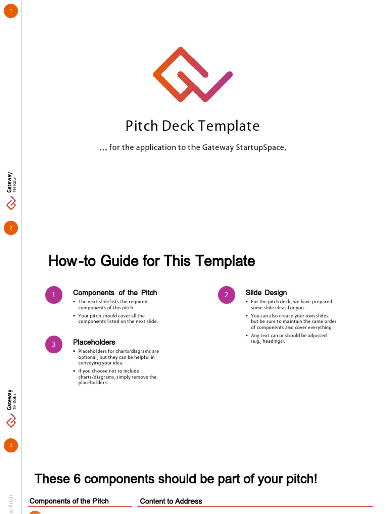 Pitch Deck Template for Startups | PDF | Communication | Human ...