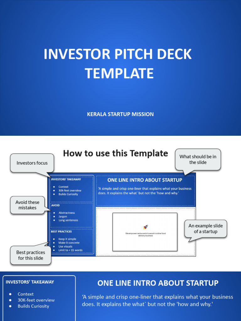 Kerala Startup Investor Pitch Deck Guide | PDF | Human Communication ...