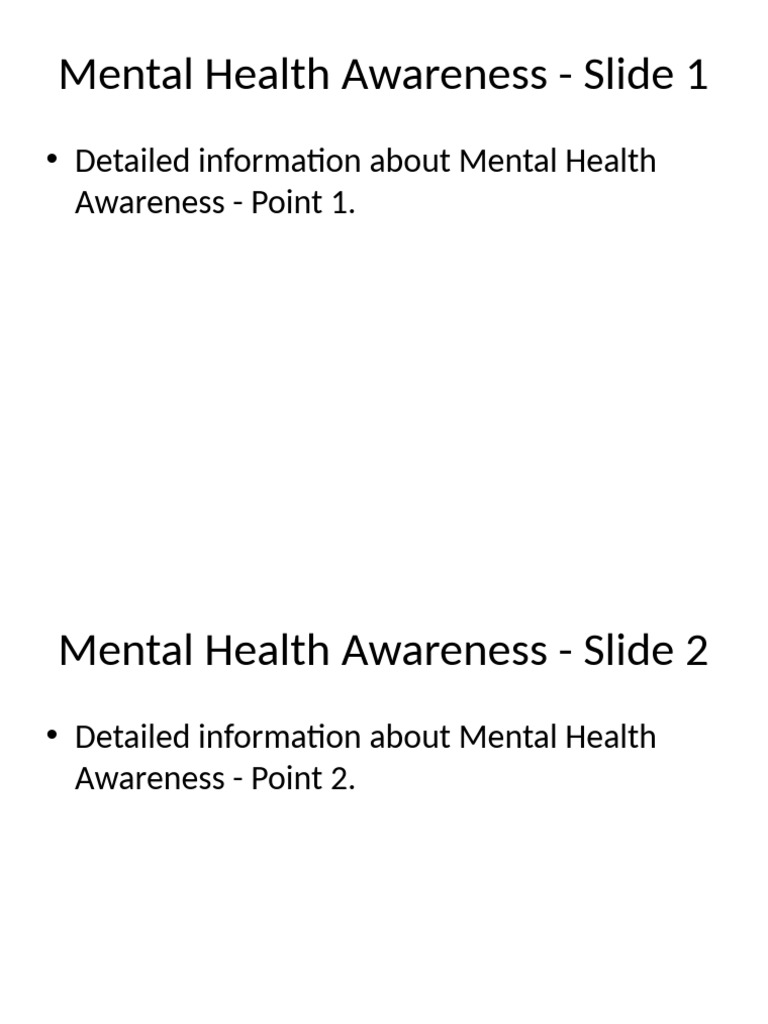 Mental Health Awareness | PDF