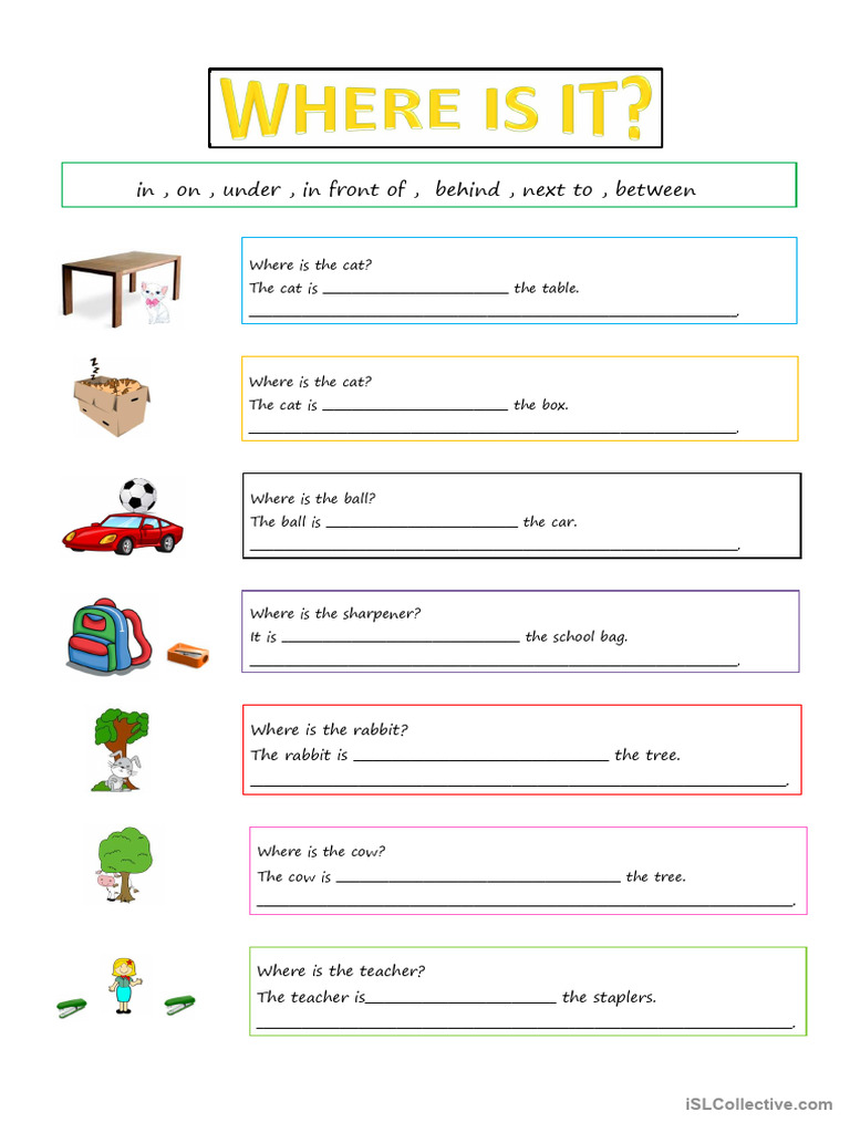 Location Questions for Kids | PDF