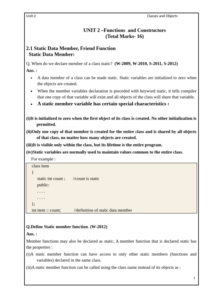 Object Oriented Programing Using C++ - 2 - 1754273994736 | PDF ...