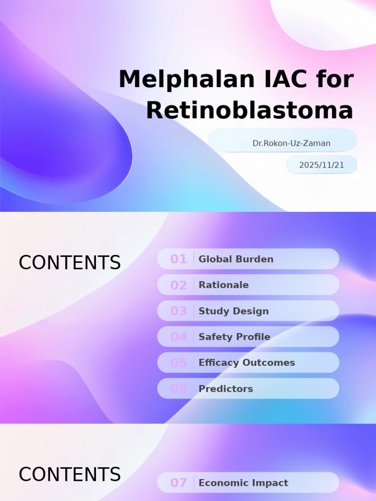 Melphalan-Dr - Rokon Uz Zaman | PDF | Chemotherapy | Eye