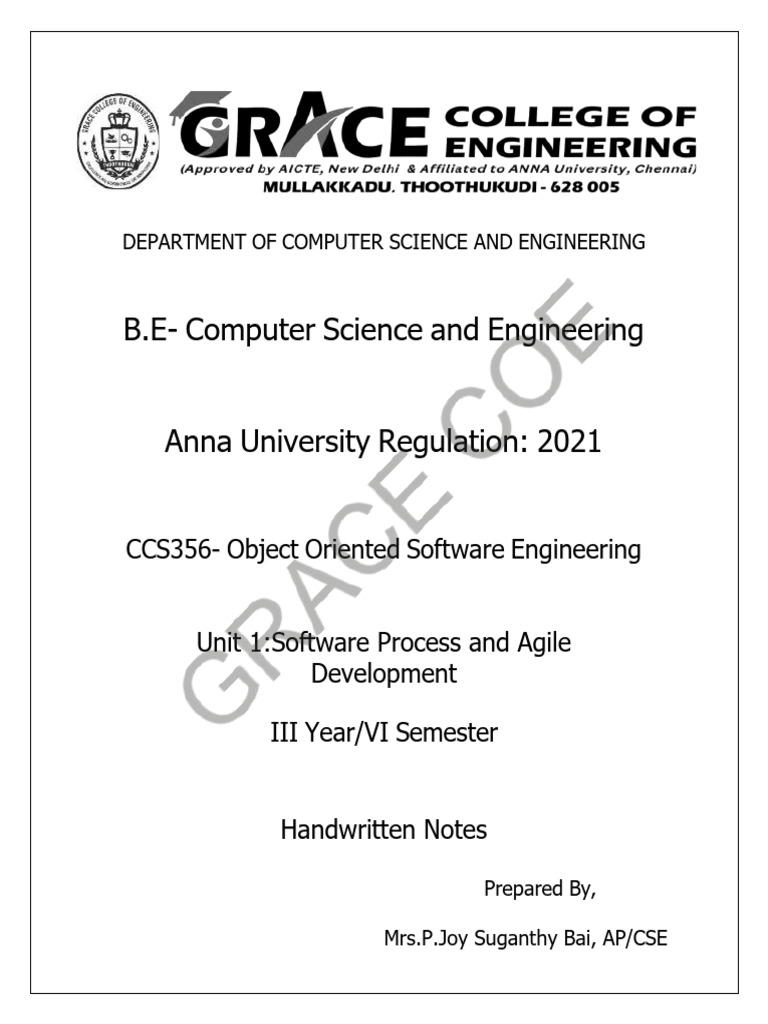 Object Oriented Software Engineering Notes | PDF | Computing | Computer ...