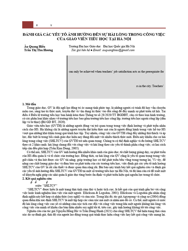 U Quang Hiu TRN TH Thu HNG | PDF