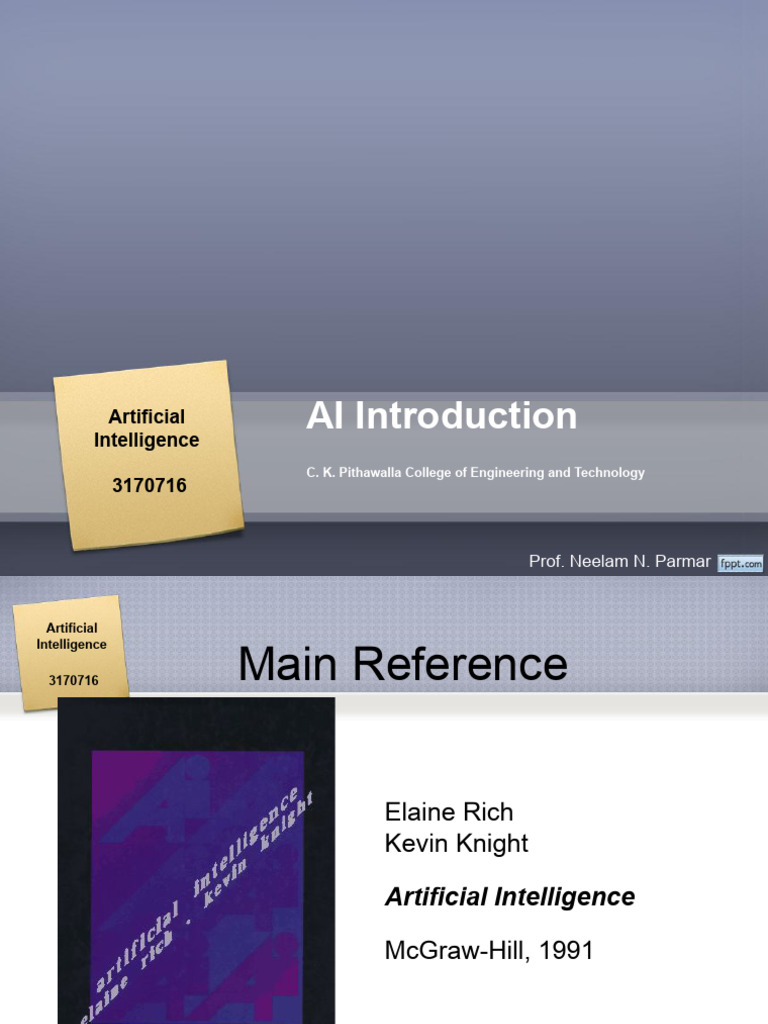 Introduction to Artificial Intelligence | PDF | Intelligence (AI ...