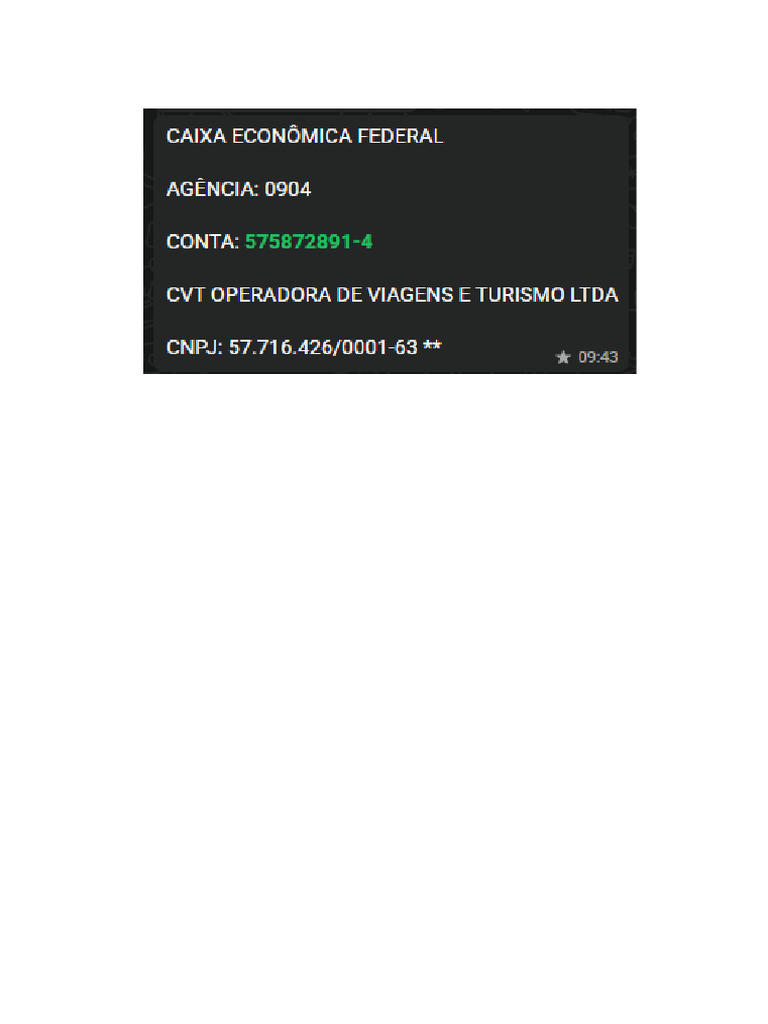 Conta Caixa Deposito | PDF