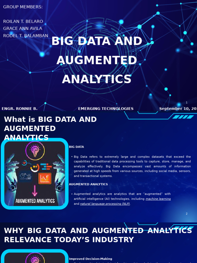 Big Data and Augmented Analytics | PDF | Analytics | Big Data
