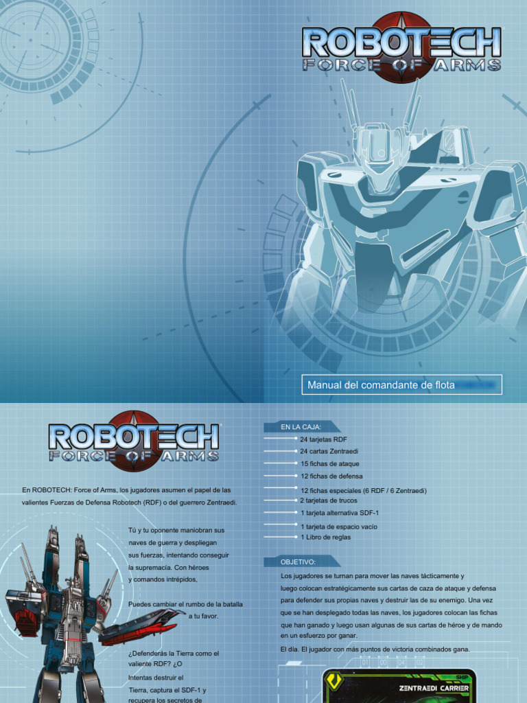 Manual de juego Robotech: Fuerzas en combate | PDF