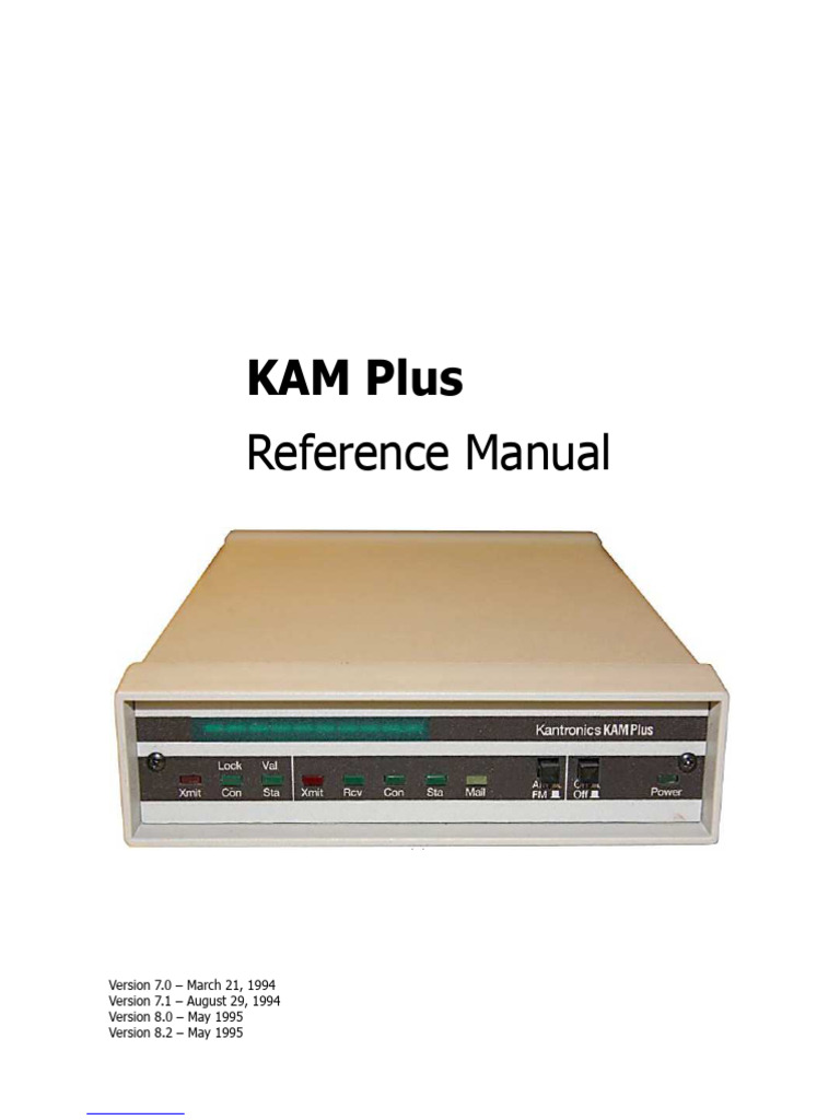 Kam Plus | PDF | Parameter (Computer Programming) | Ascii