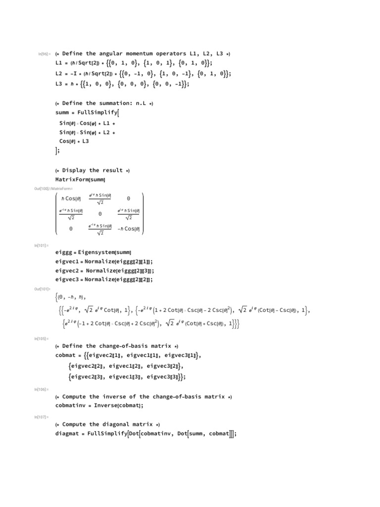 Cos 0 0 0 Cos: Sin 2 Sin 2 Sin 2 Sin 2 | PDF | Abstract Algebra ...