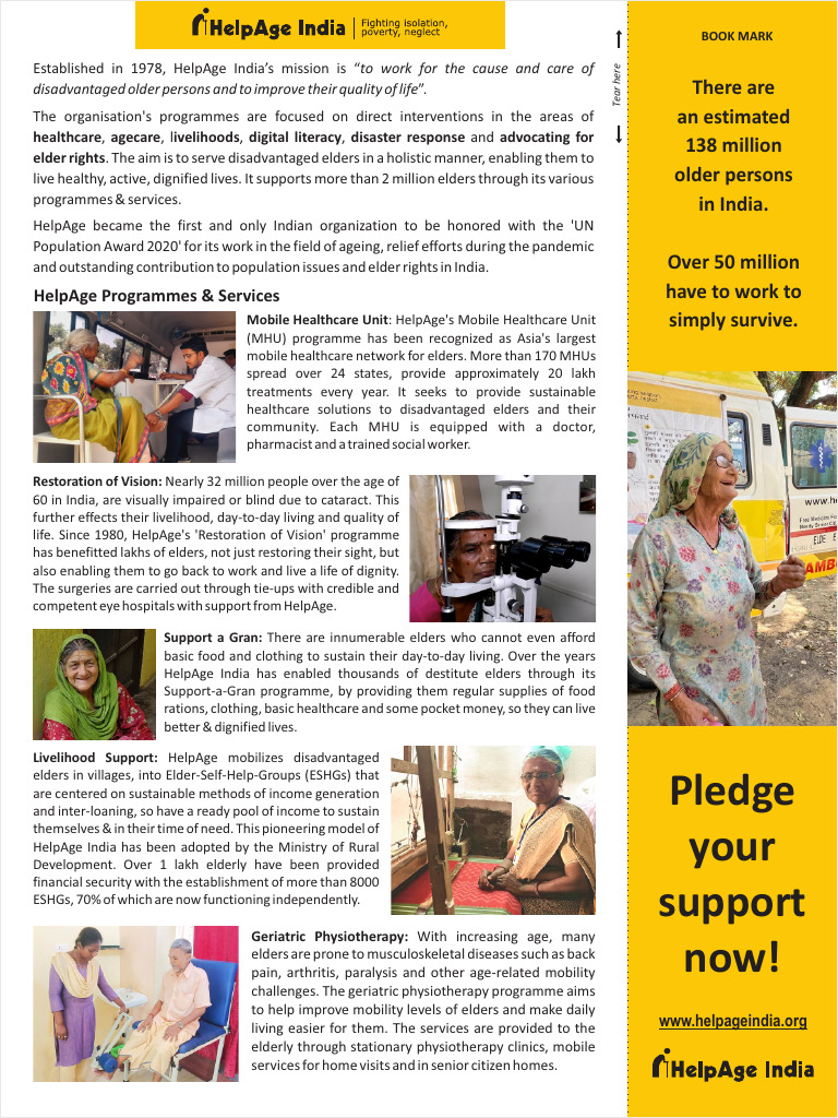 HelpAge India: Empowering Elders' Lives | PDF | Health Care | Social Policy