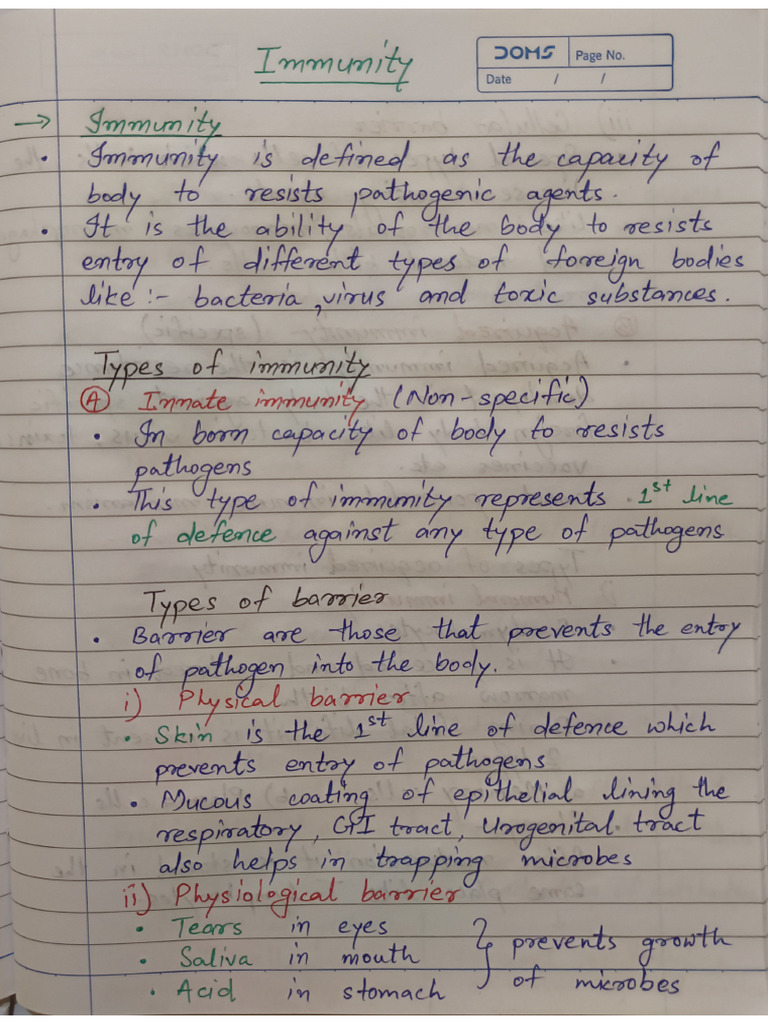 Immunity A | PDF