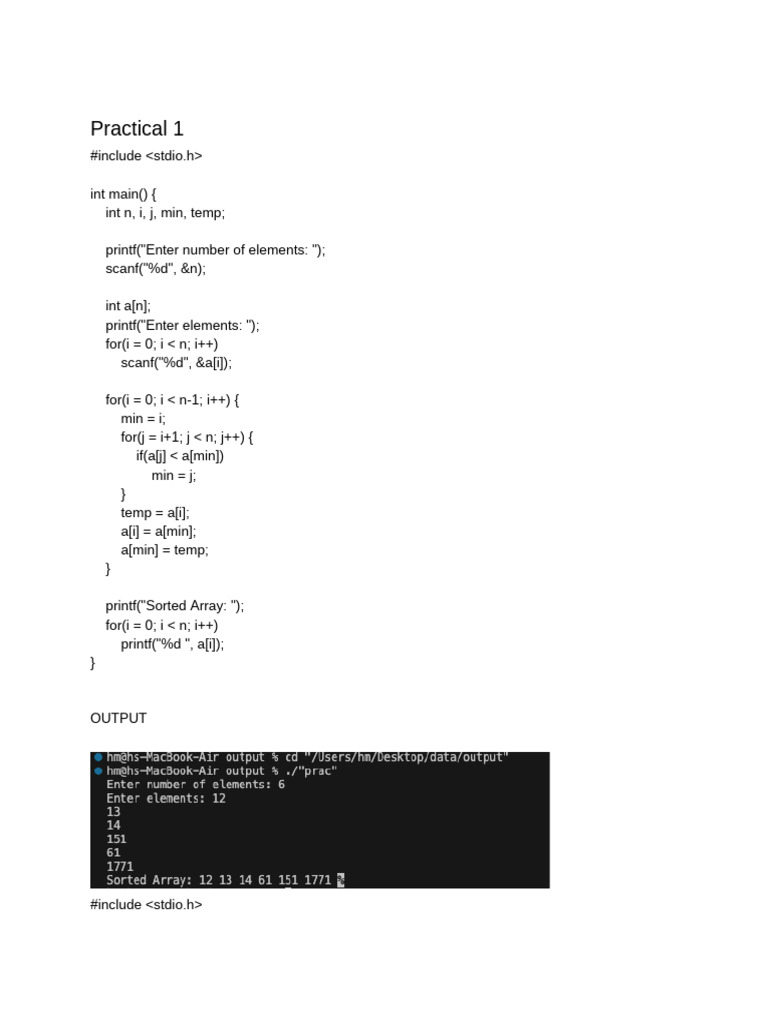 DAA - Code - Output For Women BTech 3rd Year | PDF | Computer Standards ...