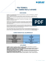 Fisa Tehnica-Tabla Aluminiu