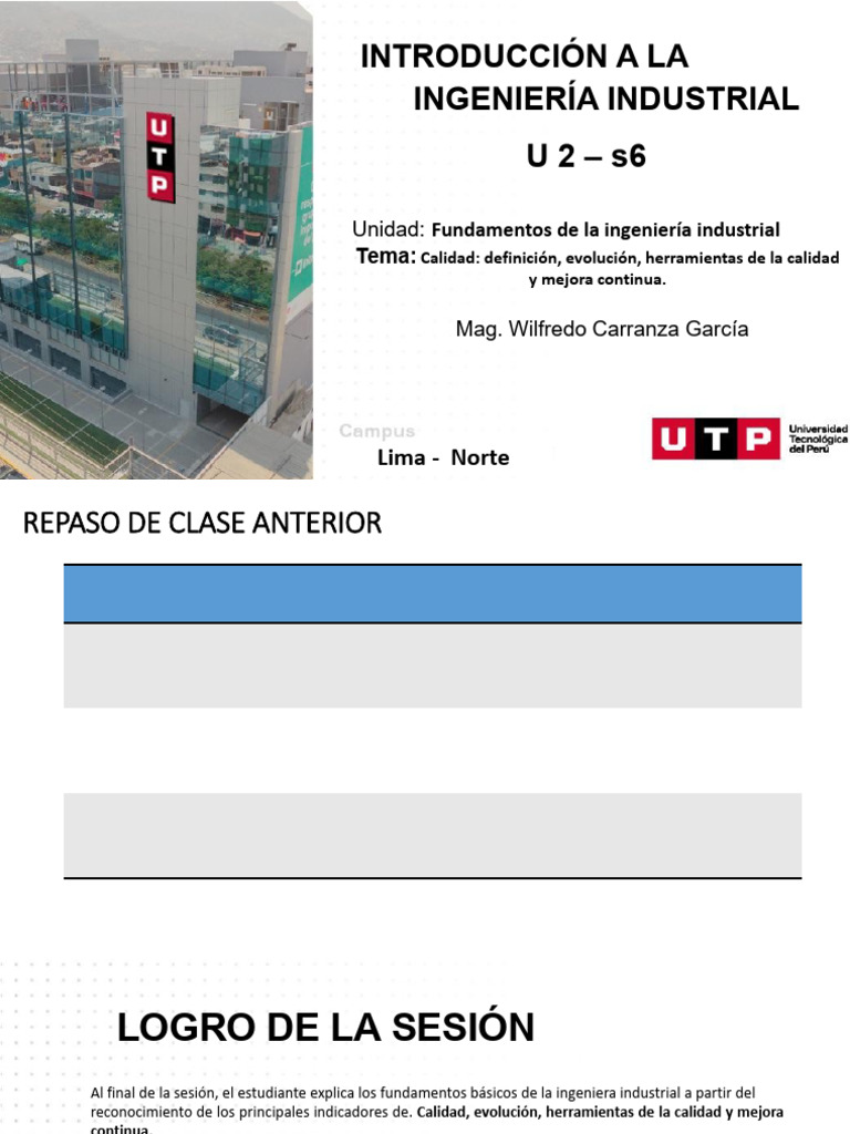 Fundamentos de Calidad en Ingeniería Industrial | PDF | Calidad ...