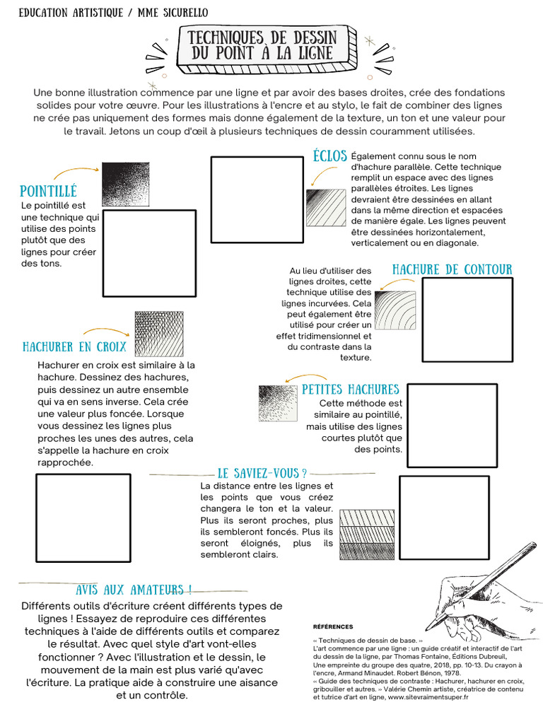 Techniques de dessin essentielles | PDF | Dessin | Techniques artistiques