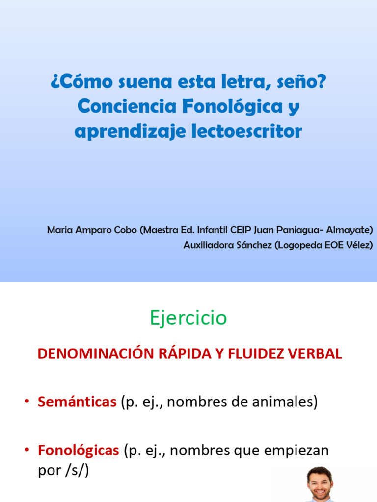 Cómo Suena Esta Letra, Seño - Conciencia Fonológica y Aprendizaje ...