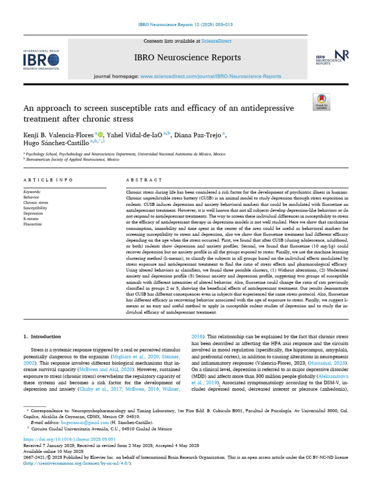 An Approach To Screen Susceptible Rats and Efficac | PDF | Major ...