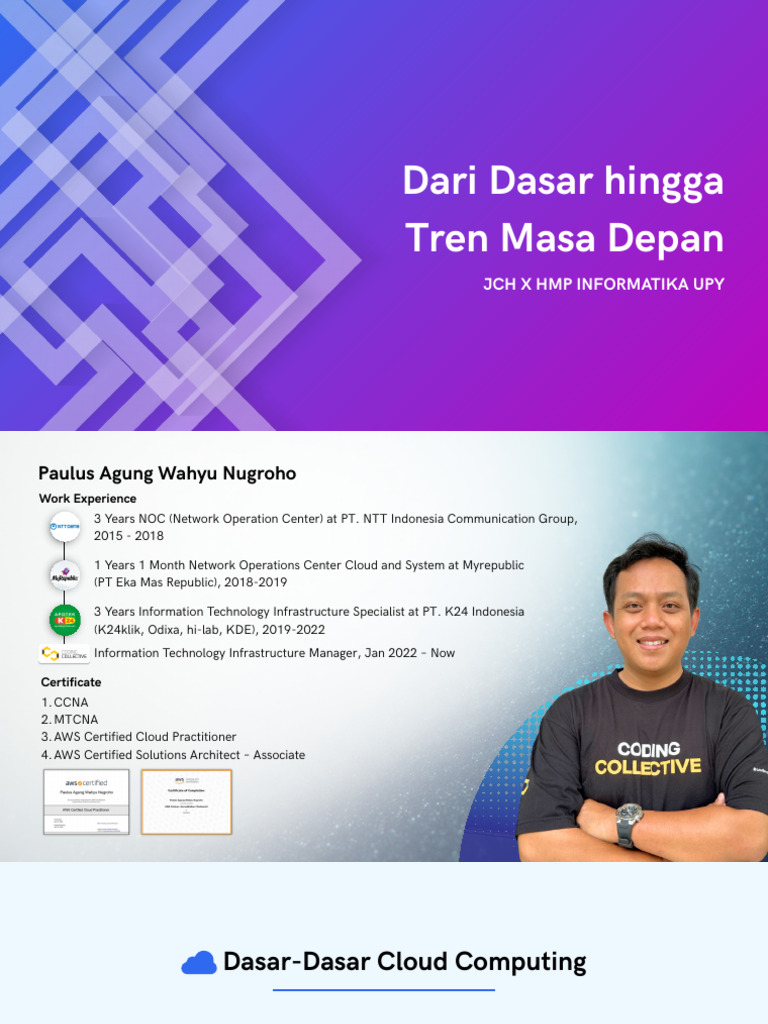 Dasar dan Tren Cloud Computing | PDF