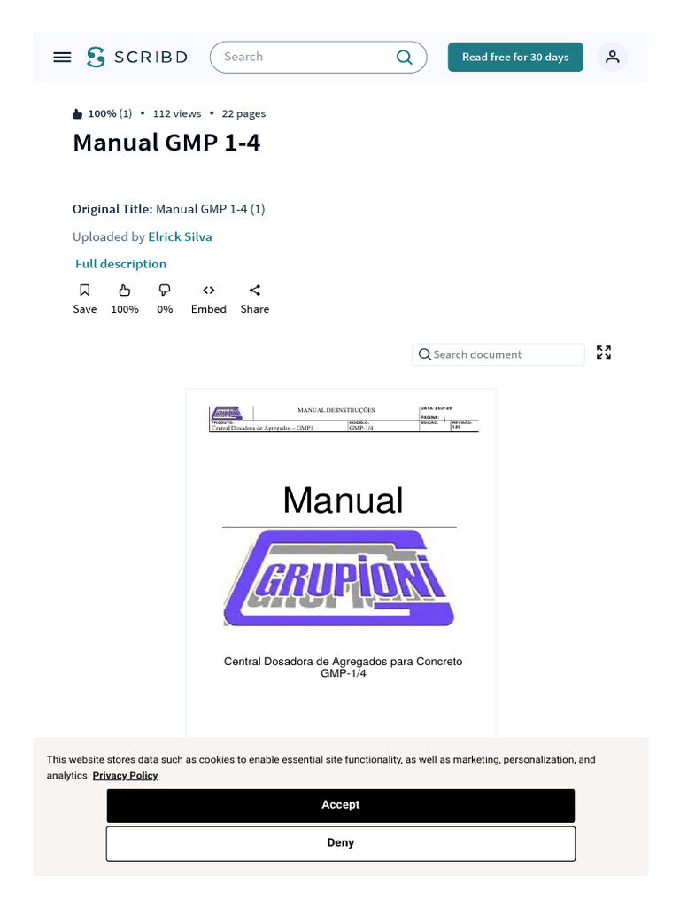 Manual GMP 1-4 Overview and Guidelines | PDF | Information Technology ...