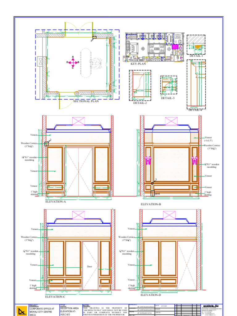 Anil Mcc, Reception Area Elevations | PDF