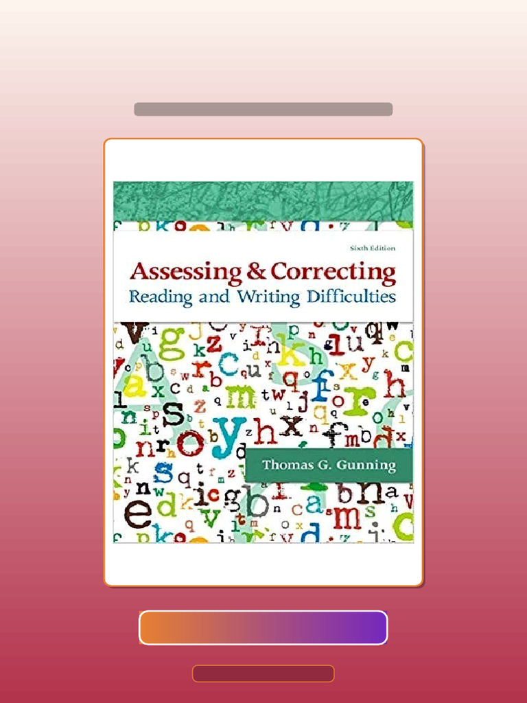 Answers For Assessing and Correcting Reading and Writing Difficulties ...