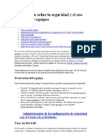 Información sobre la seguridad y el uso seguro de equipos en SISTEMAS OPERATIVOS VISTA Y 7