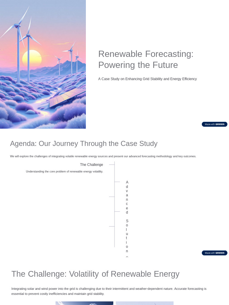 Advanced Renewable Energy Forecasting | PDF | Forecasting | Weather ...