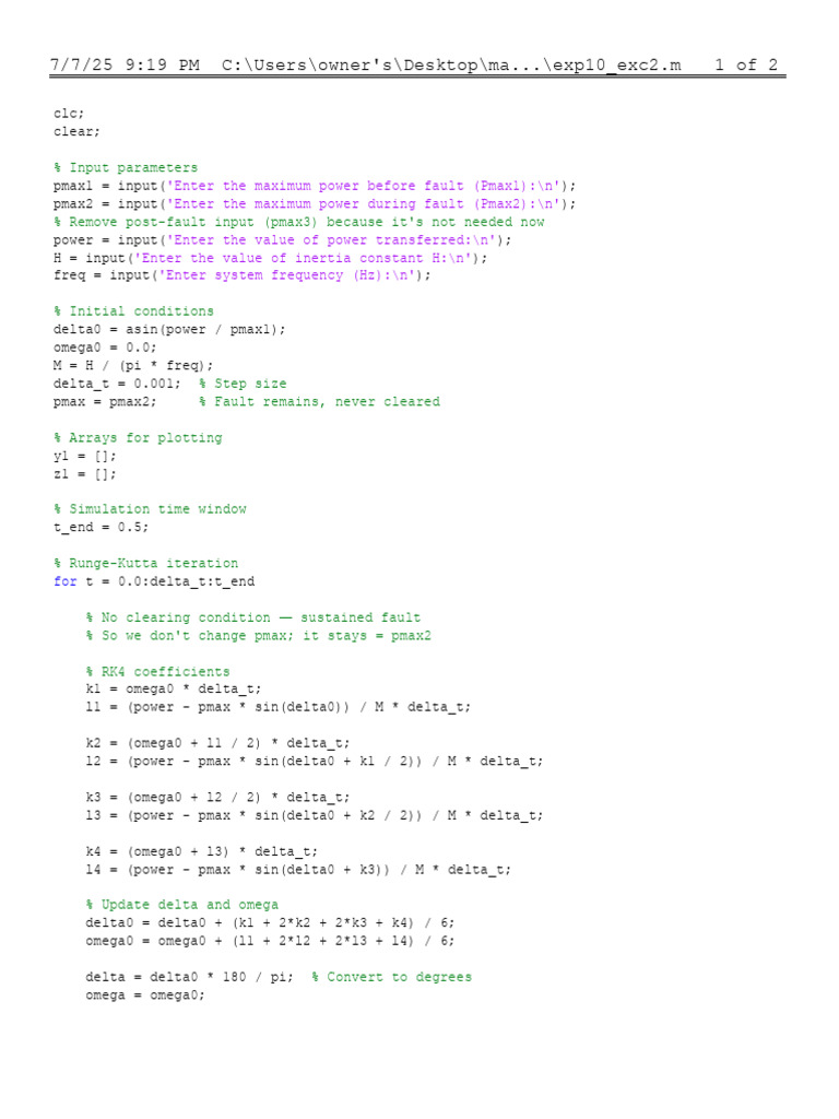 Exp10 Exc2 Code | PDF