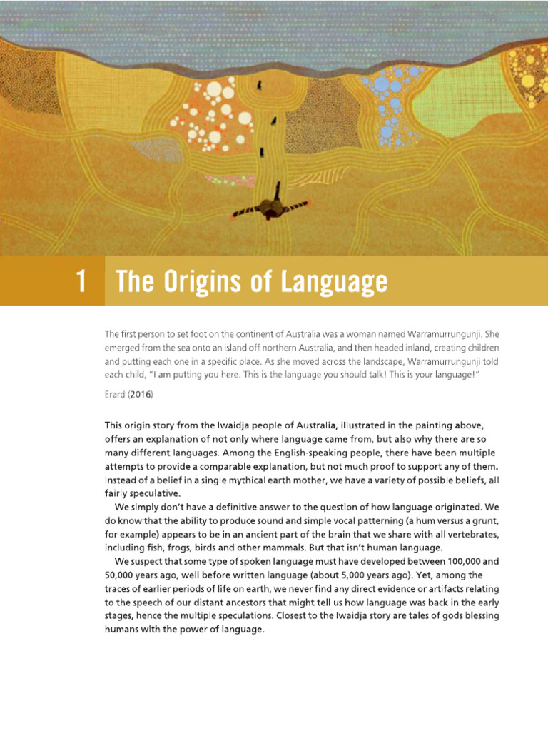 The Origins of Language | PDF