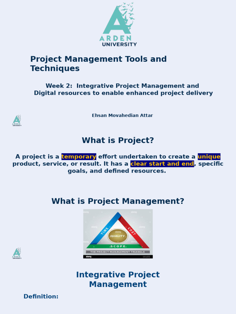 Week 2 3-Project Management Tools Techniques | PDF | Agile Software ...