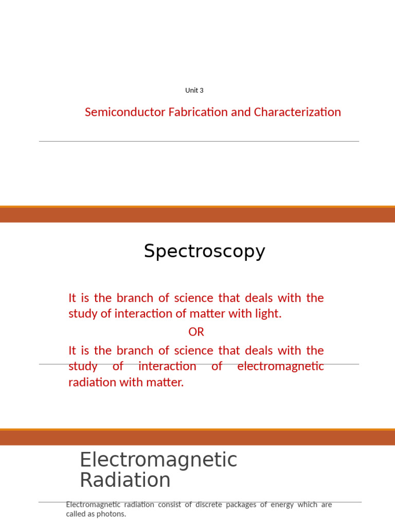 Spectroscopy Principles and Applications | PDF | Absorption ...