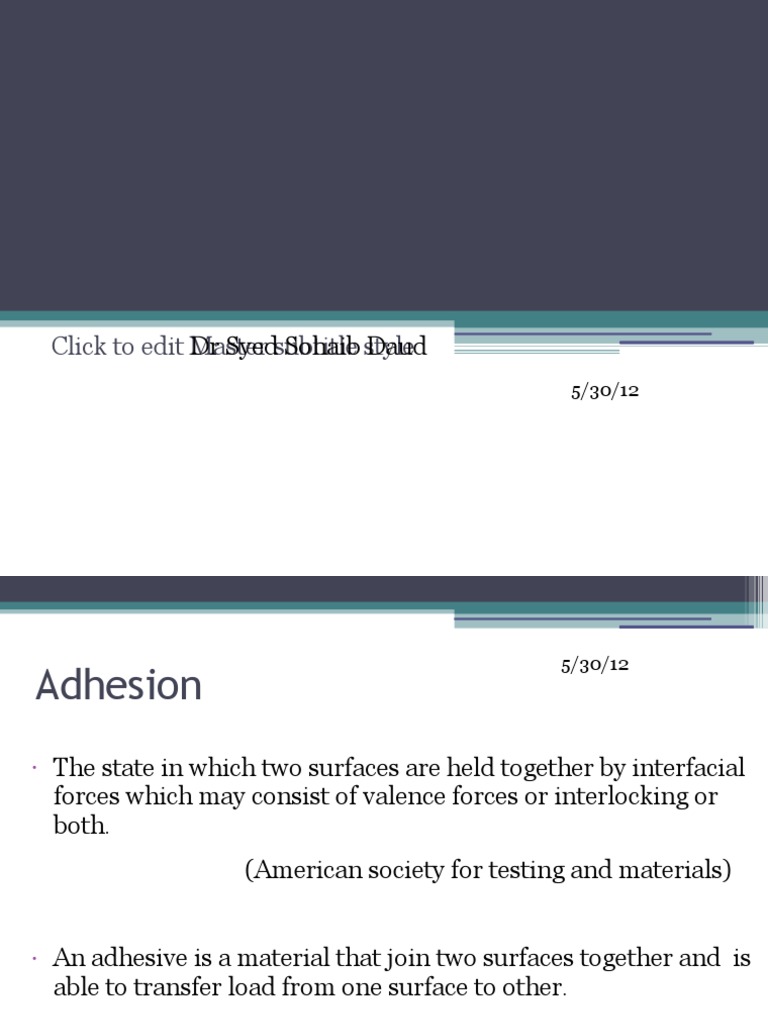 Dentine Bonding Agents PDF Adhesive Acid