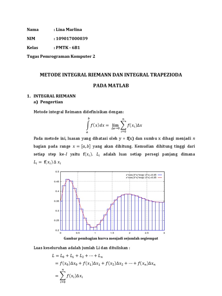 Metode Integral Riemann dan Trapezoida | PDF